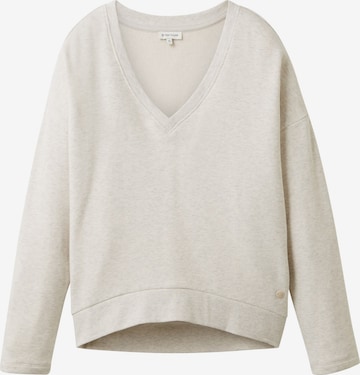 TOM TAILOR Sweatshirt in Beige: voorkant