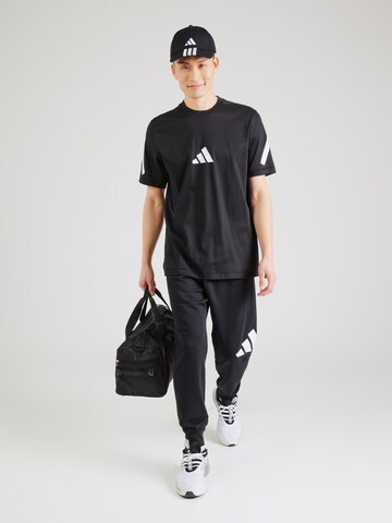 melns ADIDAS SPORTSWEAR Sporta krekls 'Z.N.E.'