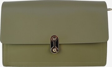 Borsa a spalla 'Borsa a Spalla Donna Bruno Magli Carol Flap Eco-Pelle Twist Lock' di Bruno Magli in grigio: frontale