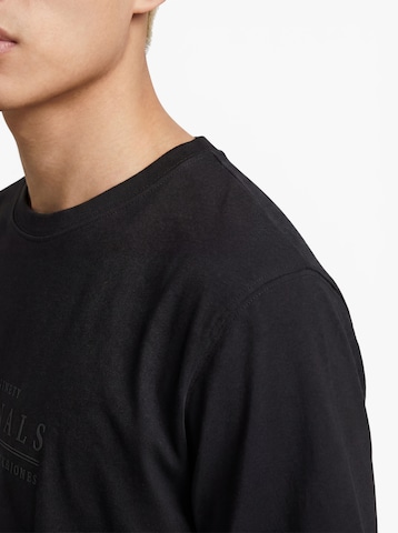 JACK & JONES Majica 'JORCATSKILLS' | črna barva