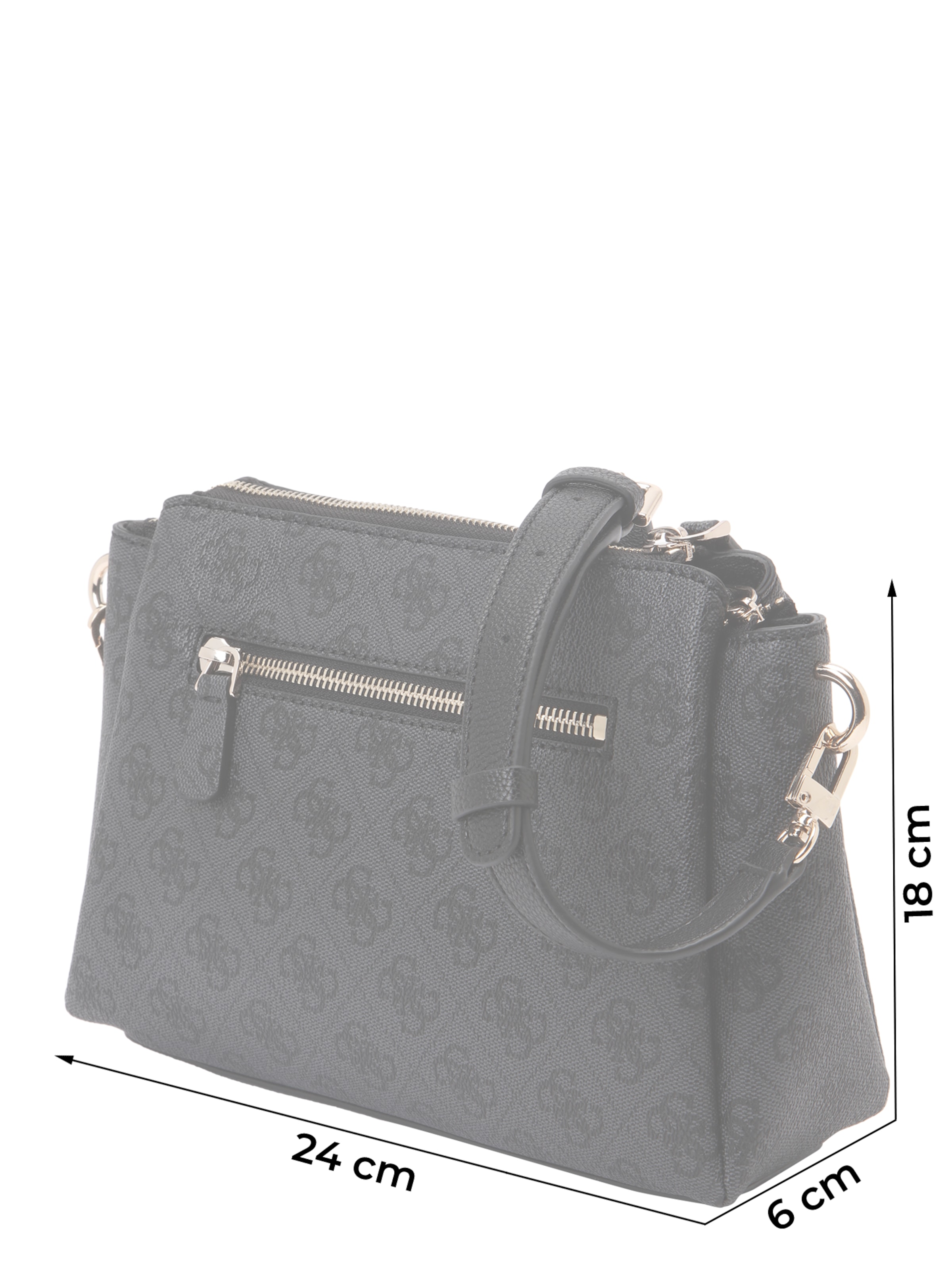 pelēks GUESS Pleca soma 'NOELLE II TRI COMP CROSSBODY'