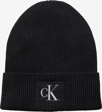 Calvin Klein Σκούφος σε μαύρο: μπροστά