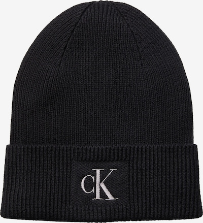 Megzta kepurė iš Calvin Klein, spalva – juoda / balta, Prekių apžvalga