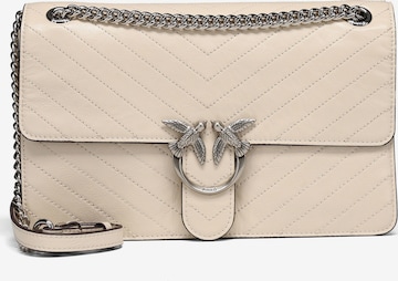 Borsa a tracolla 'Love One' di PINKO in beige: frontale