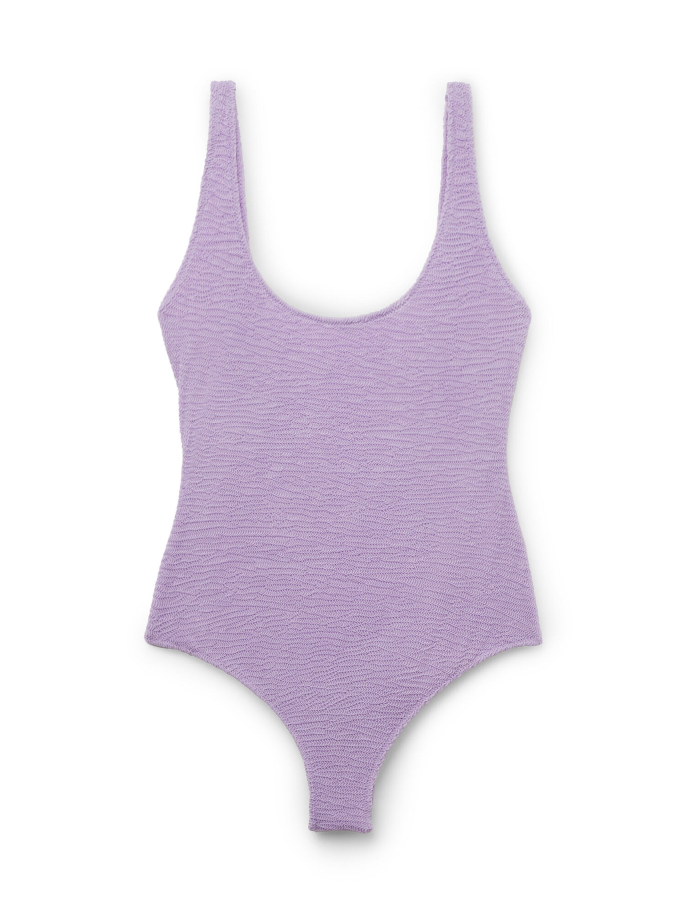 CALZEDONIA Swimsuit 'CRINKLE WAVES' in Purple: front