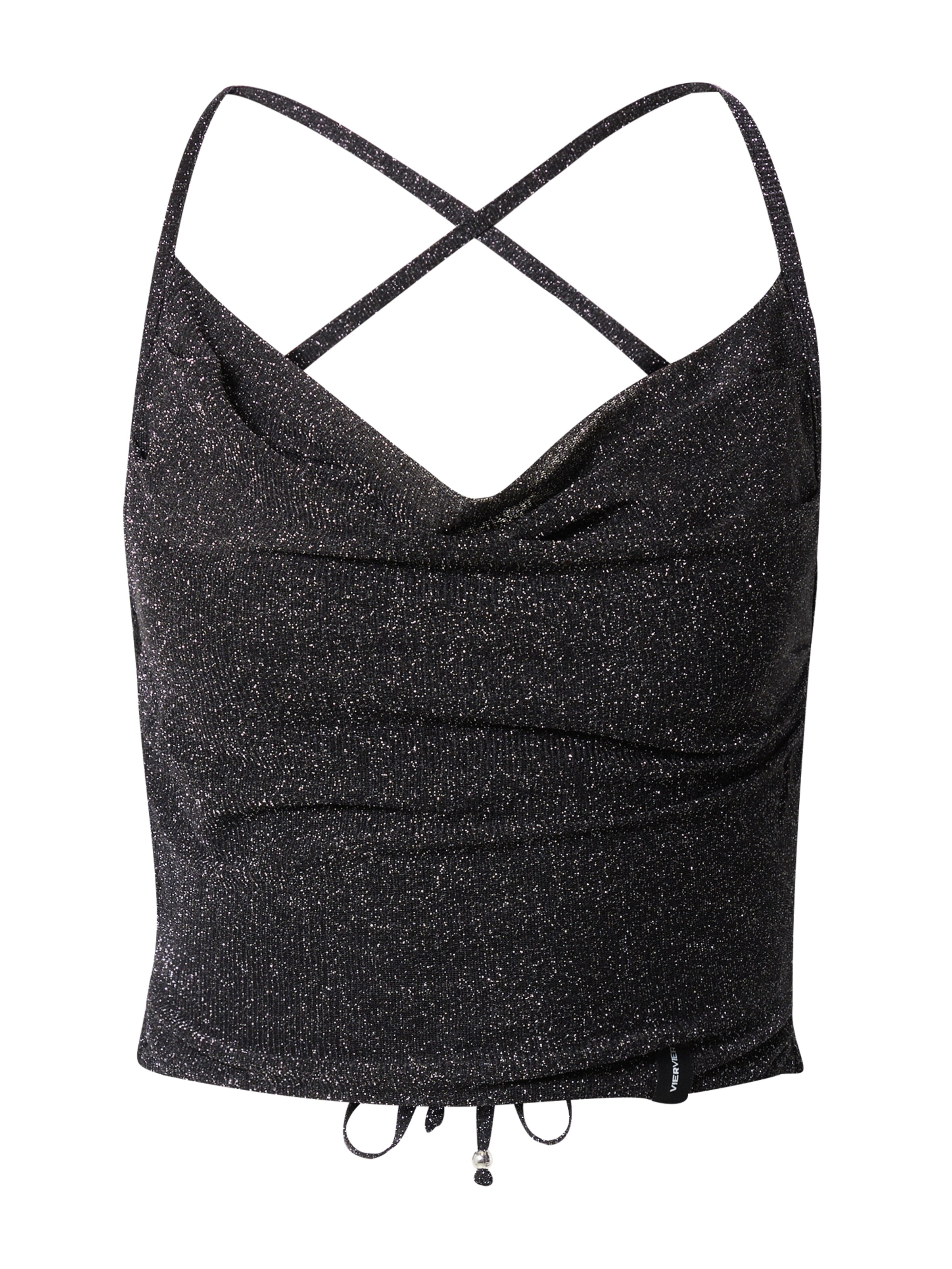 VIERVIERTop 'Alisha' - crna boja: prednji dio