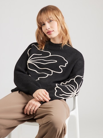 JDY Свитер 'JDYJella' в Черный: спереди