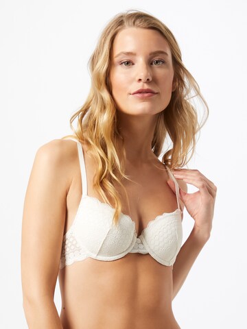 ETAM Regular Bra 'CHERIE CHERIE CLASSIQUE' in White: front