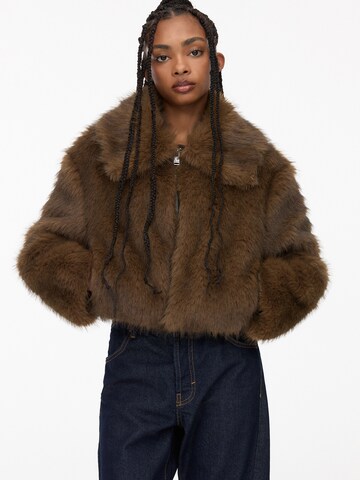 Pull&Bear Tussenjas in Bruin: voorkant