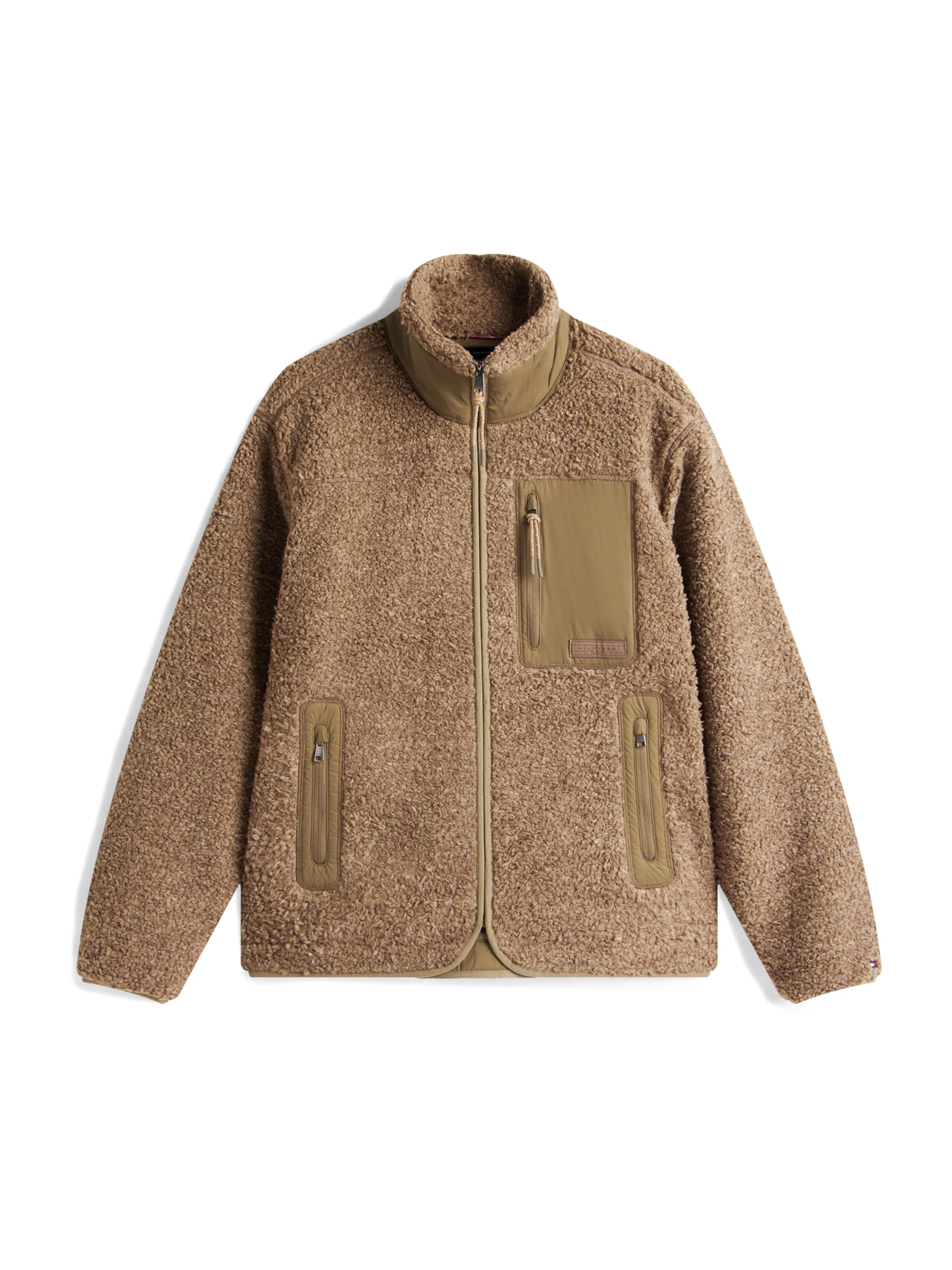 TOMMY HILFIGER Fleecetakki värissä beige: etupuoli