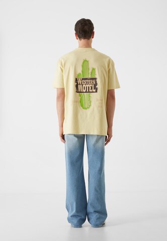 Lost Youth T-Shirt 'Western Motel' in Gelb