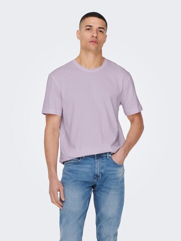 T-Shirt 'MAX' Only & Sons en violet : devant