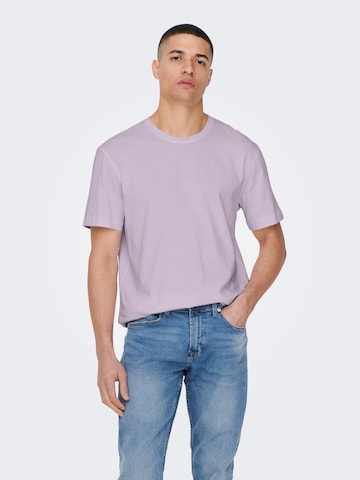 Only & Sons - Camiseta 'MAX' en lila: frente