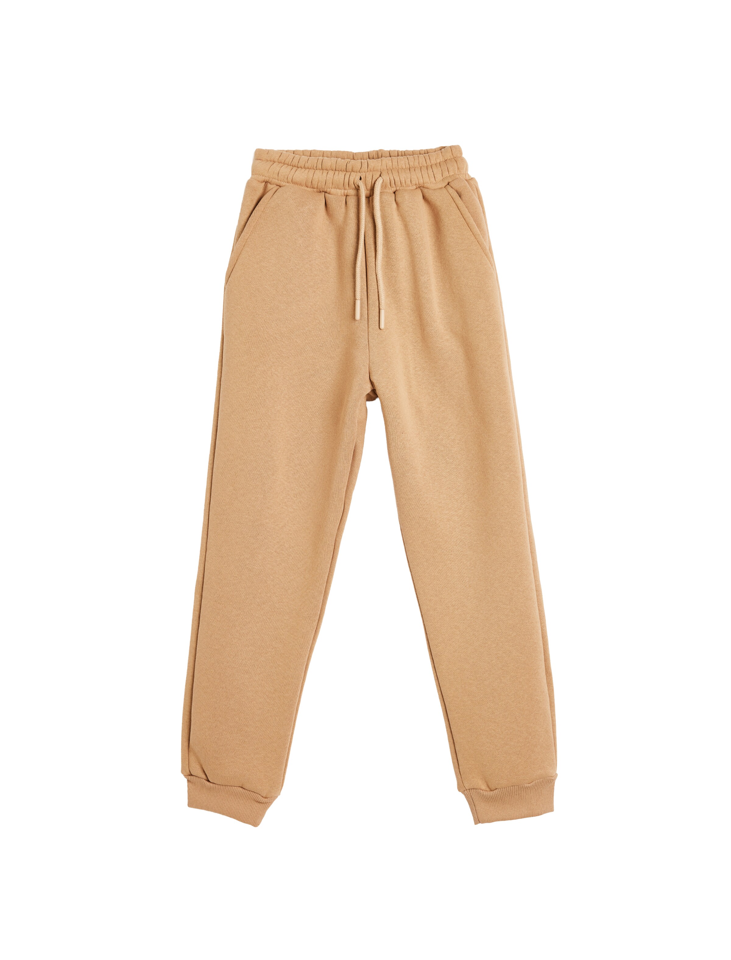 Koton Tapered Broek in Bruin: voorkant