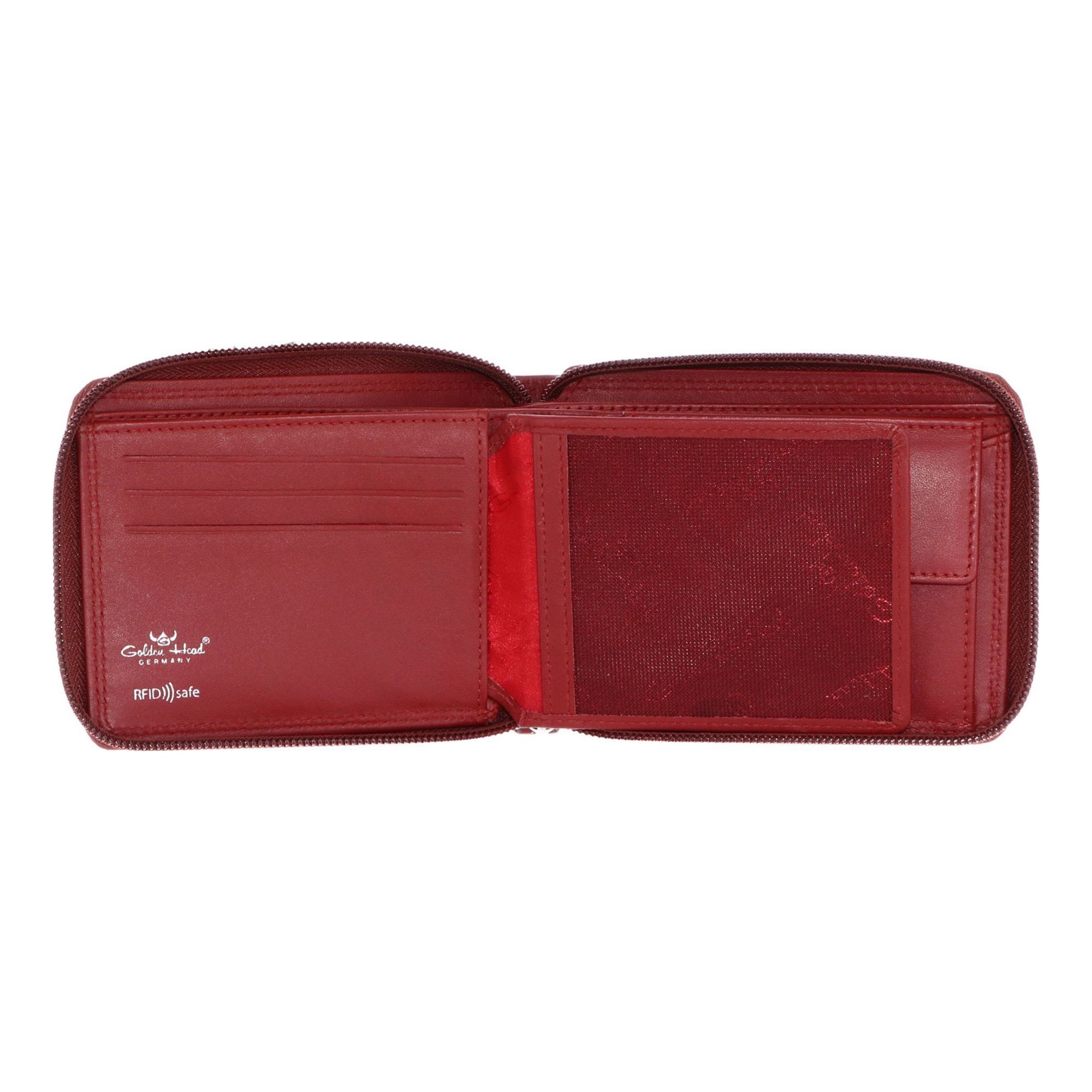 GOLDEN HEAD Wallet in Red