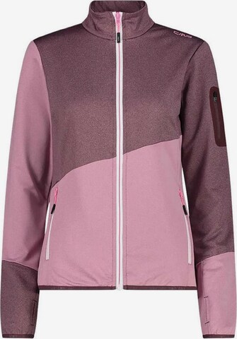 CMP Athletic Fleece Jacket in Pink: front