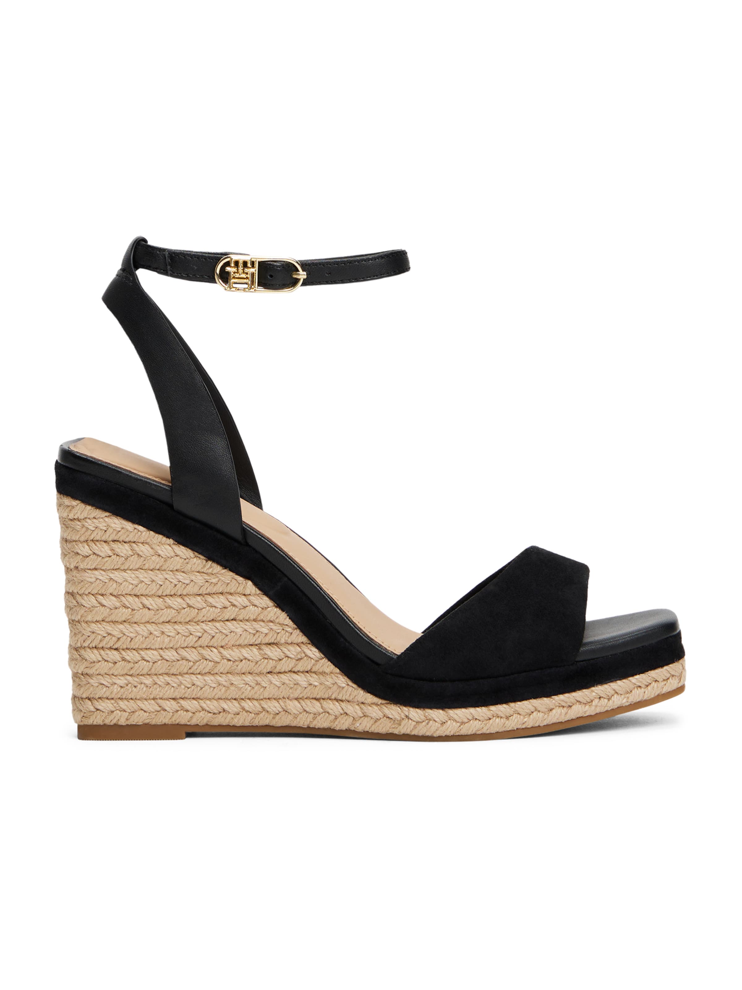 TOMMY HILFIGER - Sandalias con hebilla en negro