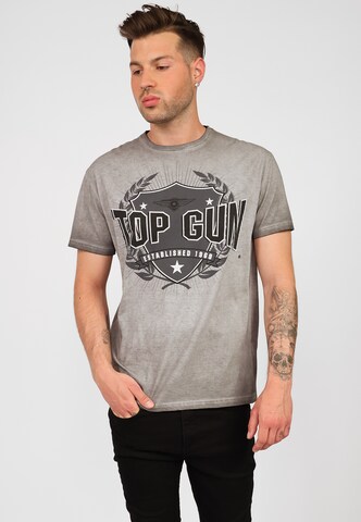 TOP GUN T-Shirt in Grau: Vorderseite