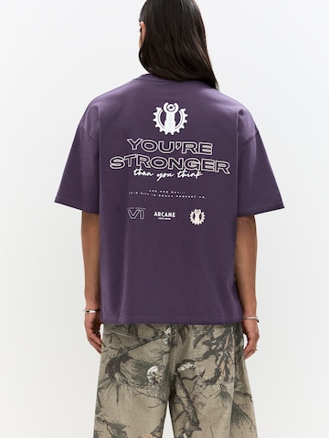 Pull&Bear Shirt in Purple: front