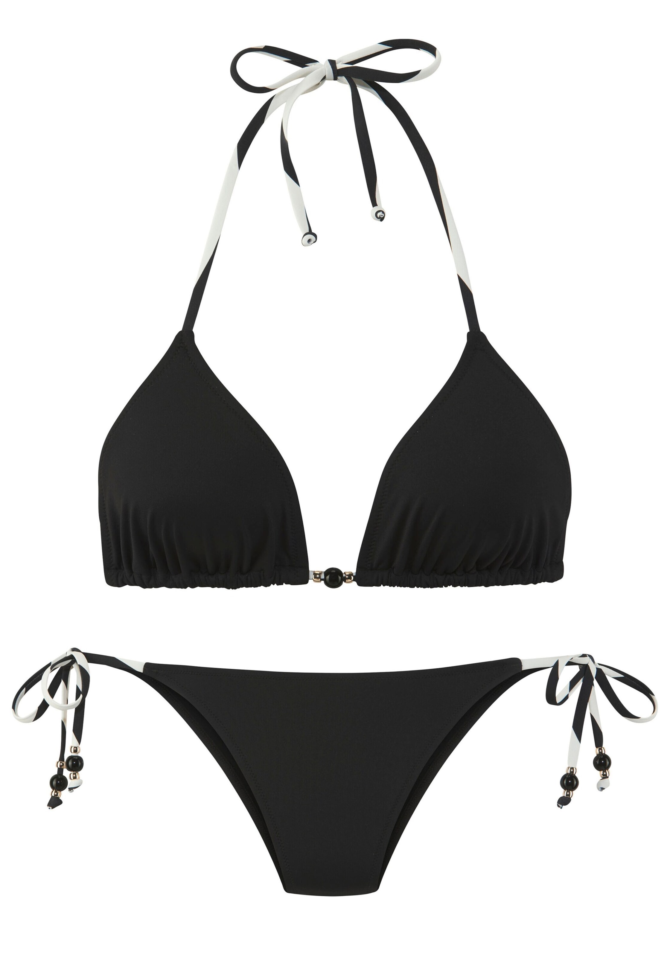 FRENCH CONNECTION Triangel Bikini i sort: forside