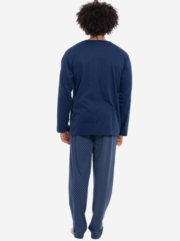 Mey Pyjama lang 'Lounge - Nightwear' in Blauw