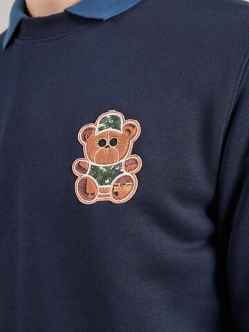 19V69 ITALIA Sweatshirt 'Nico' in Blue