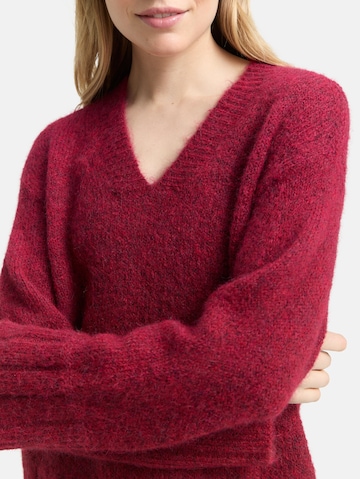 TOM TAILOR Sweater in Red