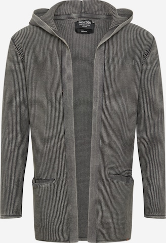 INDICODE JEANS Knit Cardigan 'Graham' in Grey: front