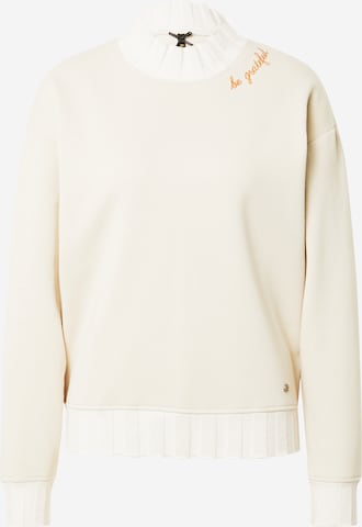 Key Largo Sweatshirt 'GRATEFUL' in Beige: front