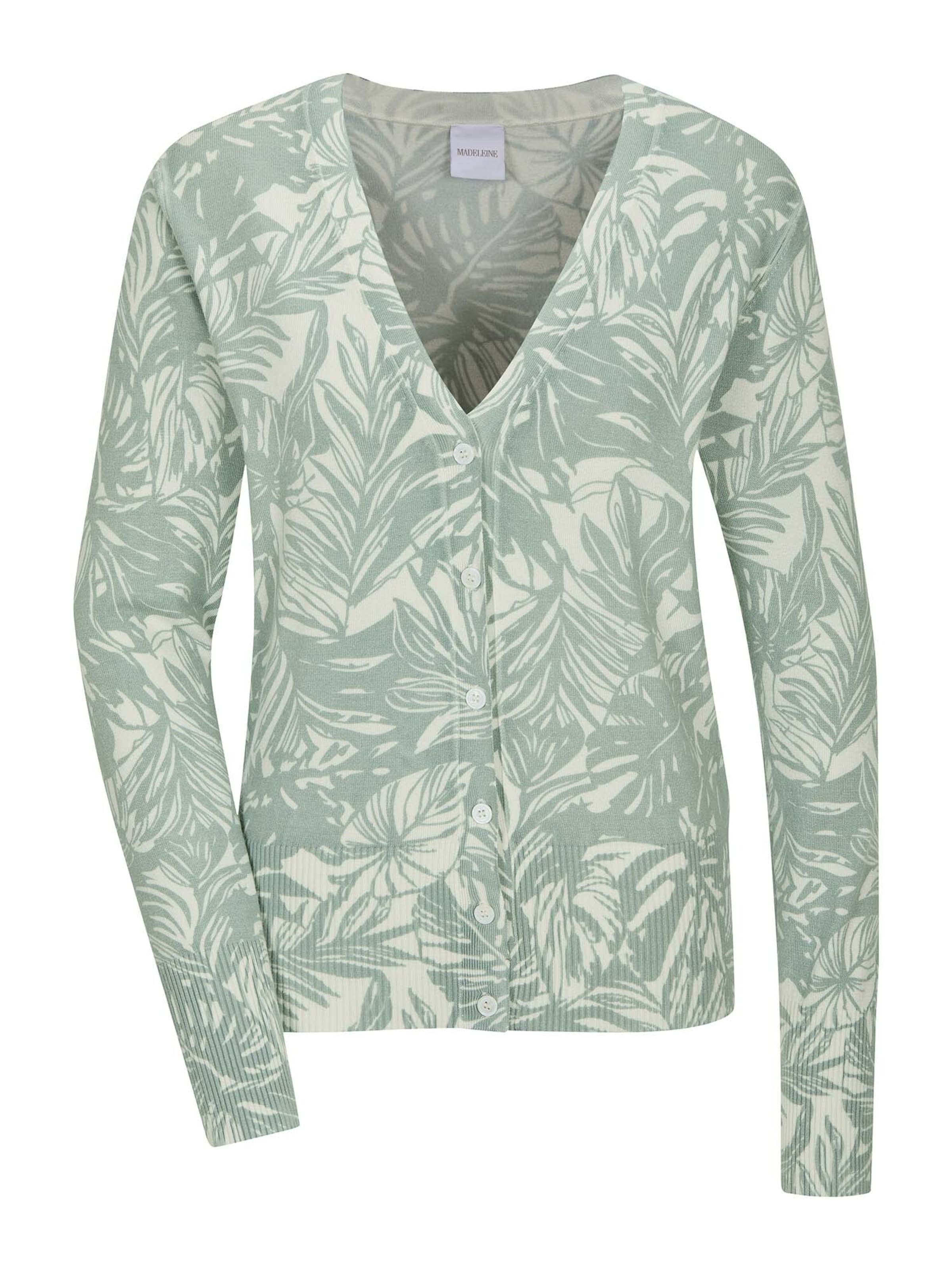 MADELEINE Strickjacke in Grün: Vorderseite