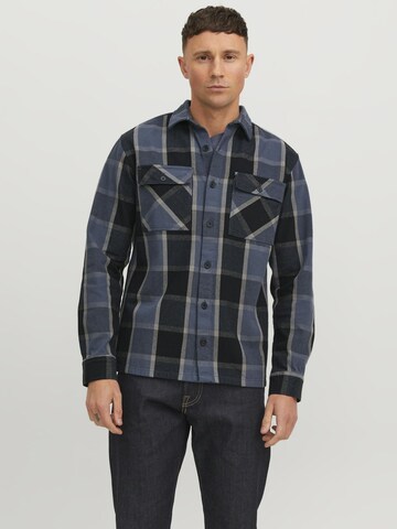 R.D.D. ROYAL DENIM DIVISION Comfort fit Button Up Shirt in Grey: front