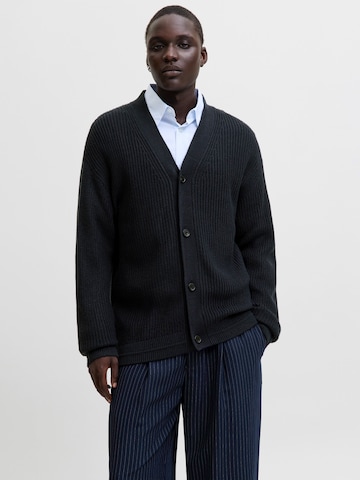 JACK & JONES Плетена жилетка 'JJCONNOR' в синьо: отпред