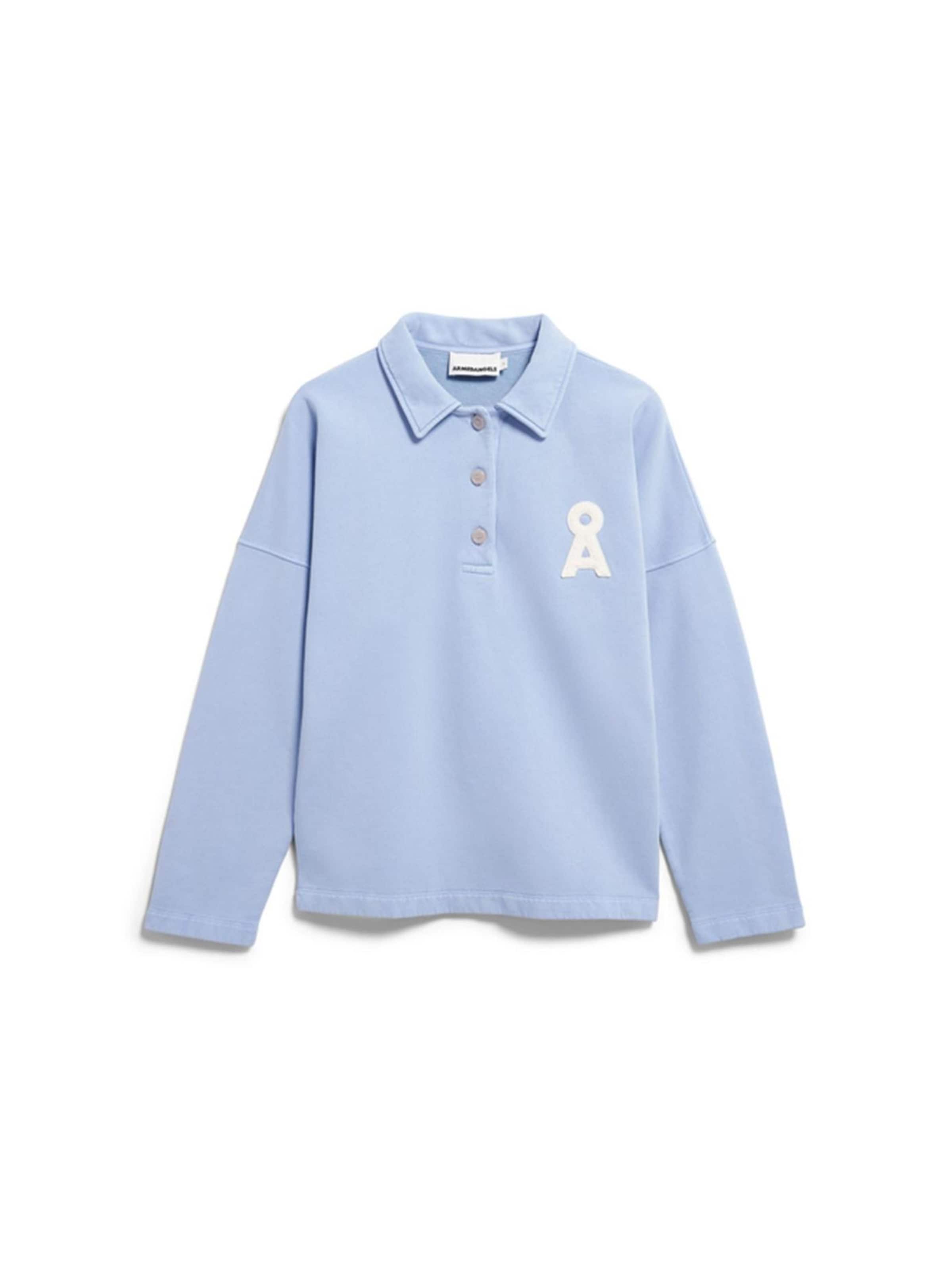 ARMEDANGELS Pullover 'POLO SWEAT' in Blau: Vorderseite