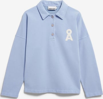 Sweat-shirt 'POLO SWEAT' ARMEDANGELS en bleu : devant