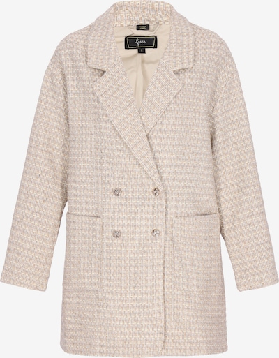 faina Mantel 'Festive' in XS in camel / elfenbein / kitt, Produktansicht