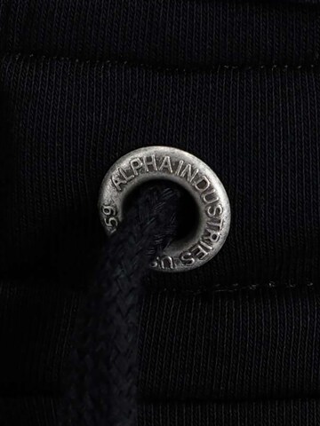 ALPHA INDUSTRIES Regular Hose 'Terry II' in Schwarz