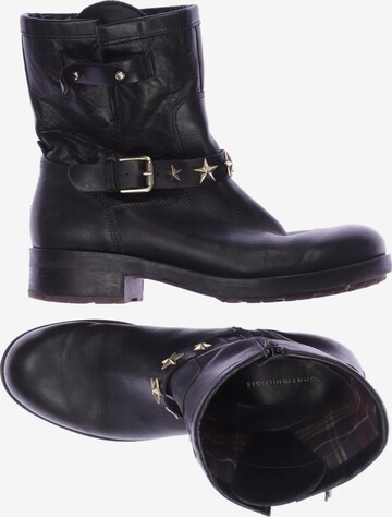 TOMMY HILFIGER Stiefelette 40 in Schwarz: predná strana