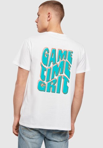 Merchcode Shirt 'Game Time Grit' in White: front