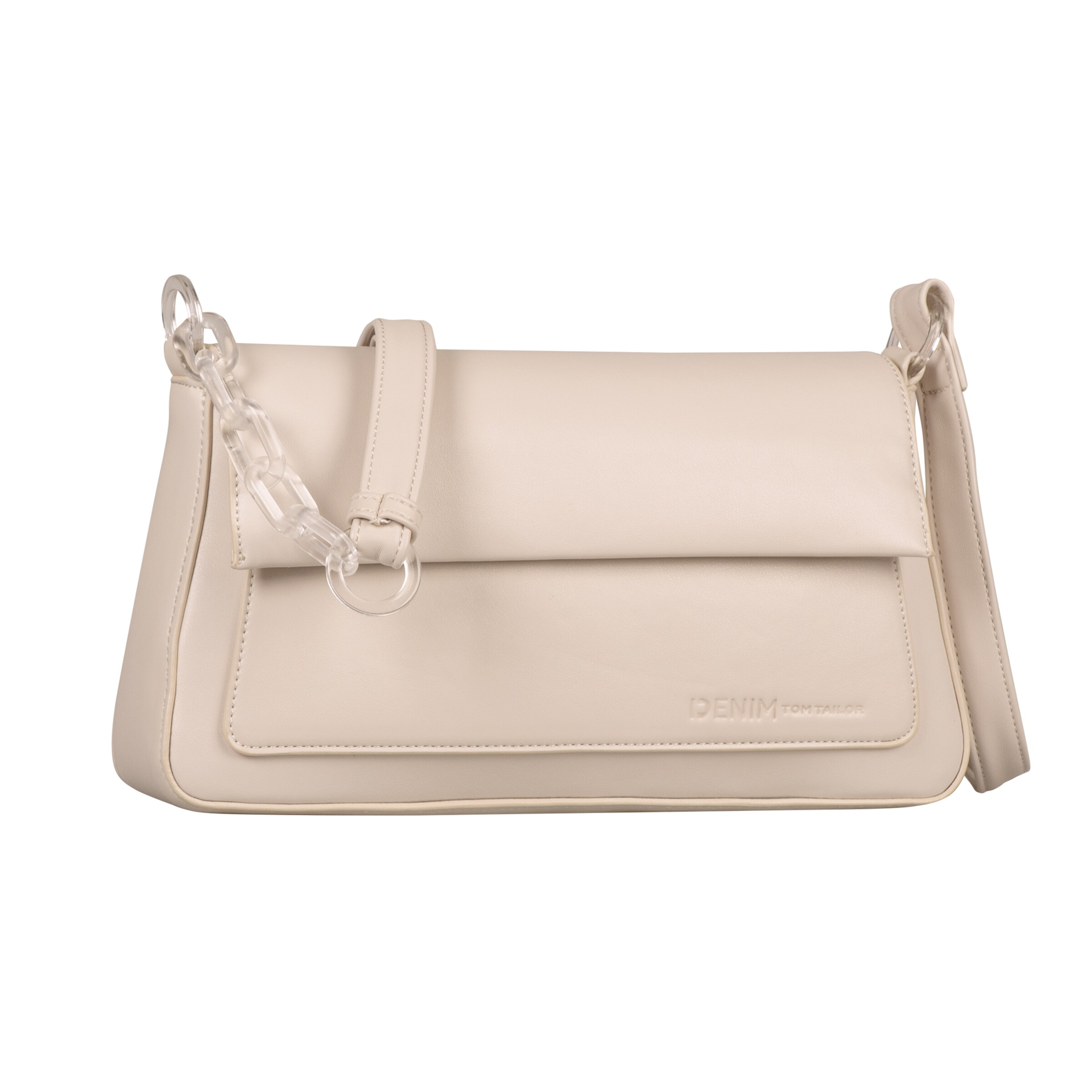 TOM TAILOR DENIM Umhängetasche in Beige: Vorderseite