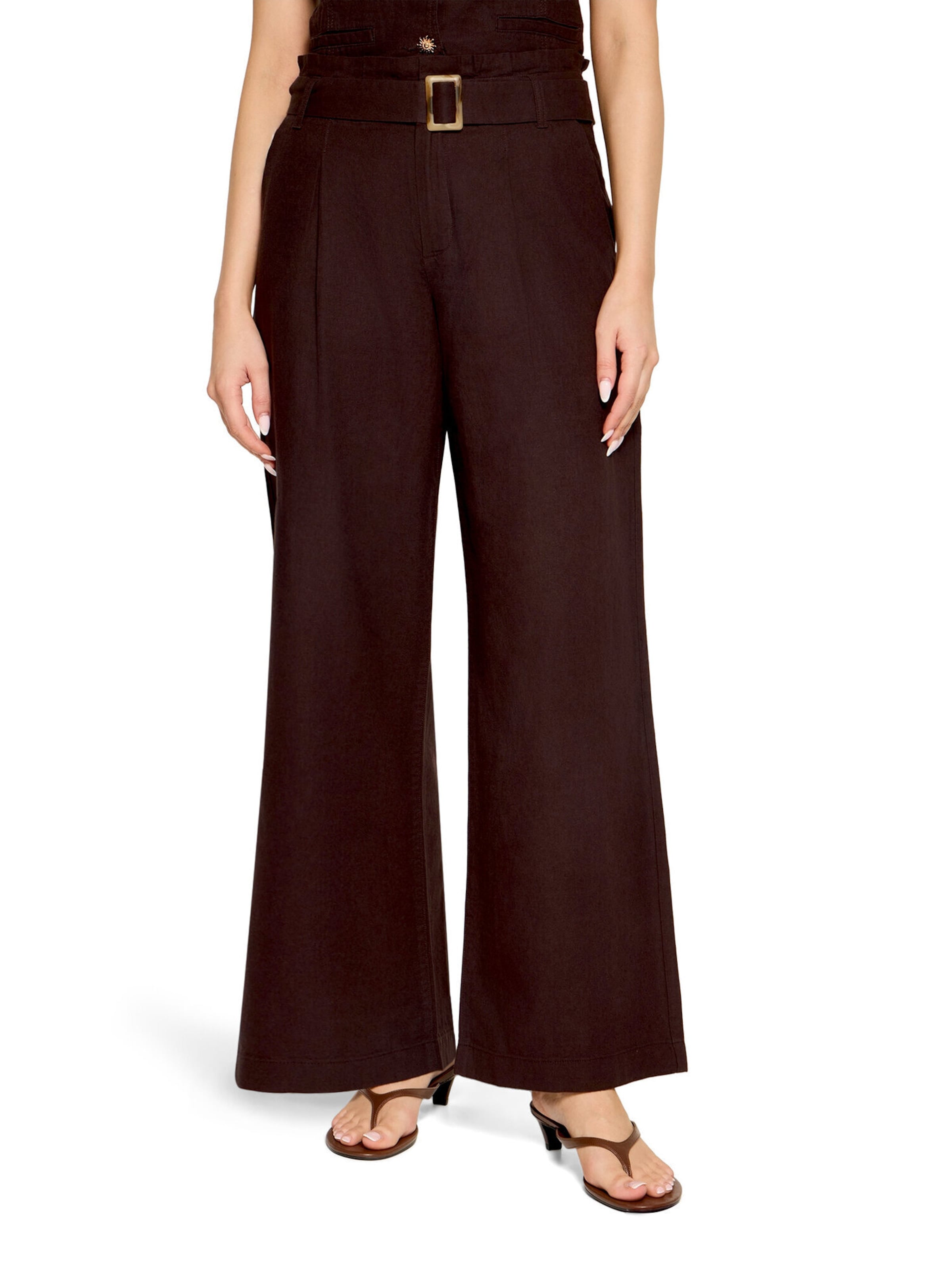 Loosefit Pantalon Cartoon en marron : devant