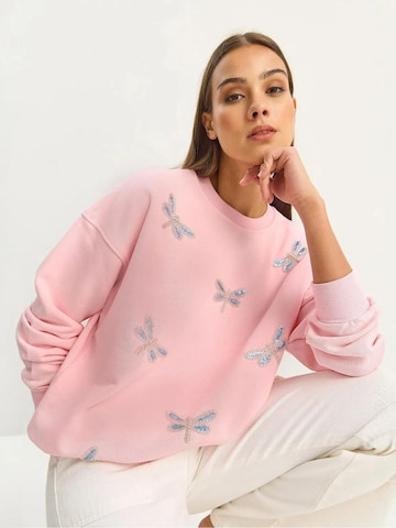 Felpa di Bianco Lucci in rosa