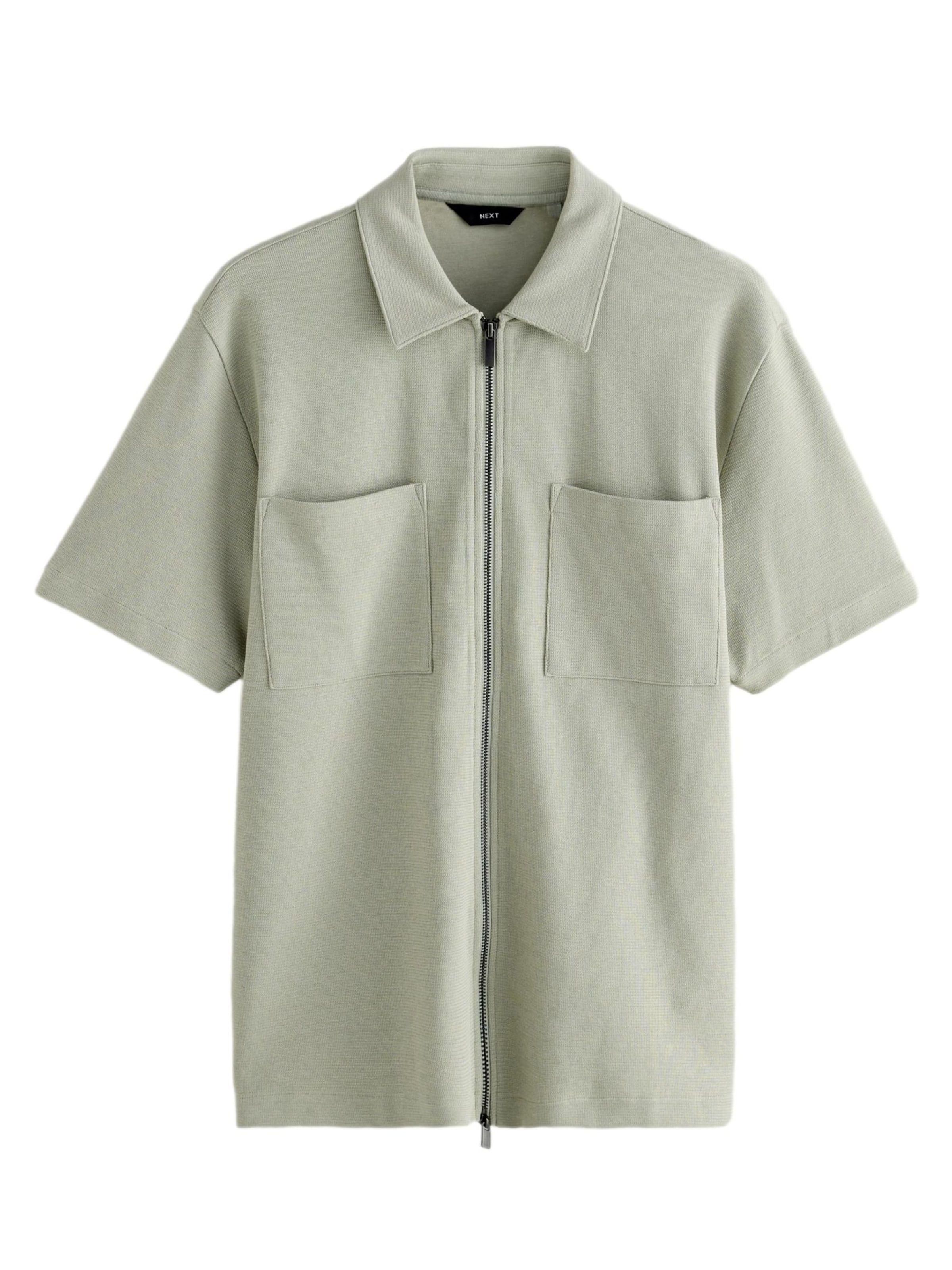Next Regular fit Overhemd in Groen: voorkant