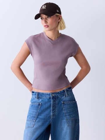 T-shirt Next en violet : devant