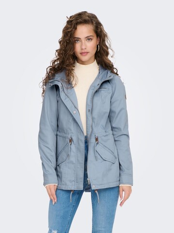 ONLY Between-Seasons Parka 'LORCA' in Blue: front