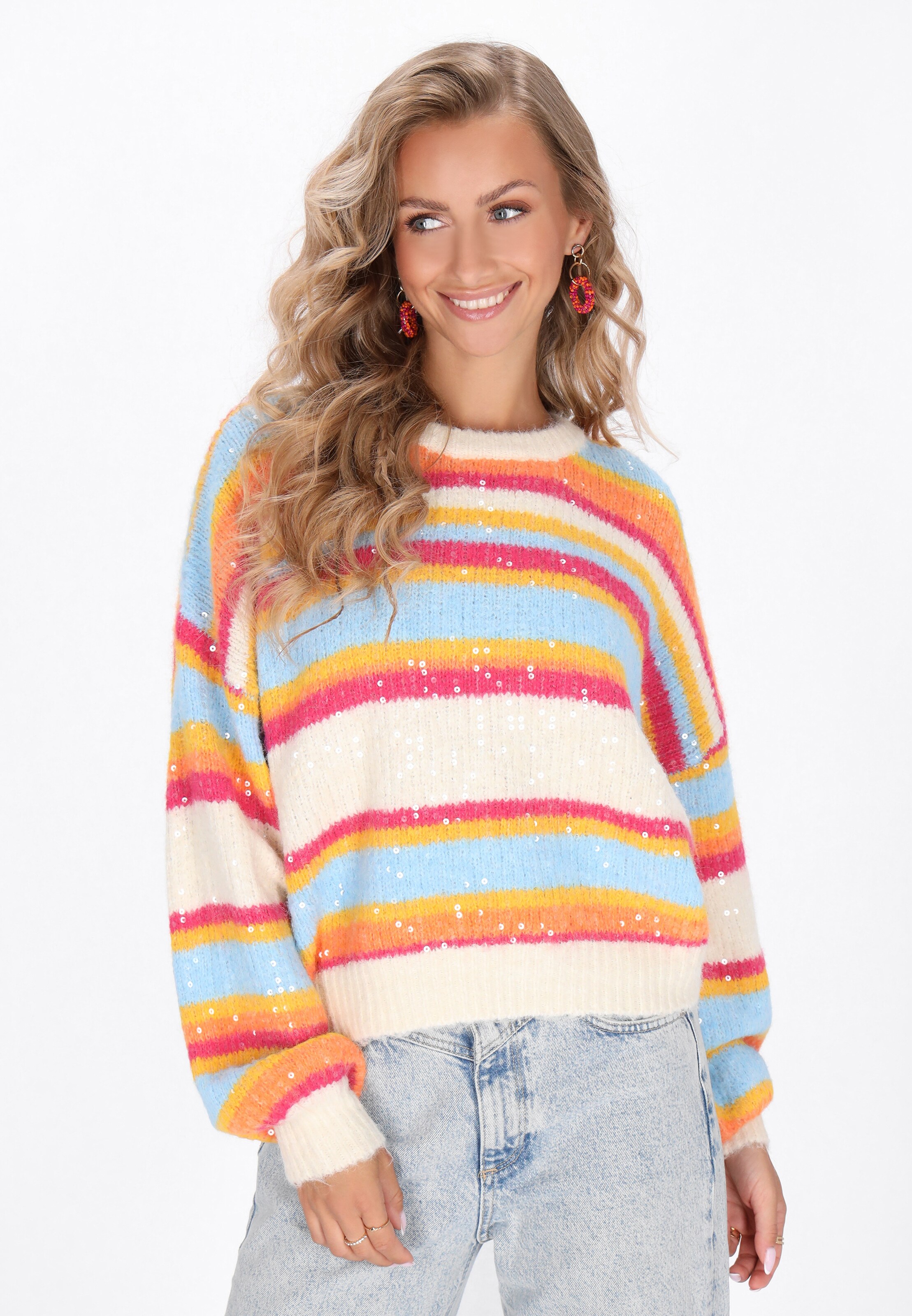 IZIA Trui in Gemengde kleuren: voorkant