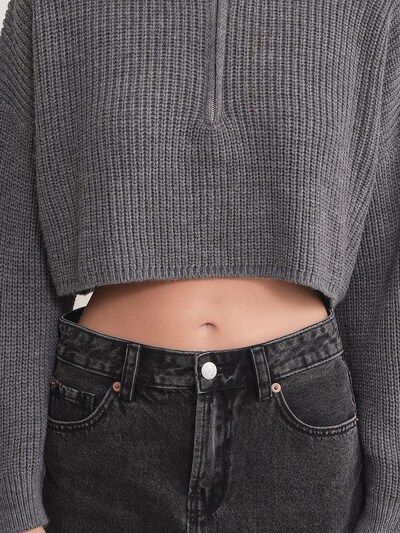 MixRay Pullover in S-L in dunkelgrau, Produktansicht