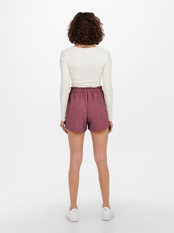 ONLY Regular Shorts 'Mette' in Lila