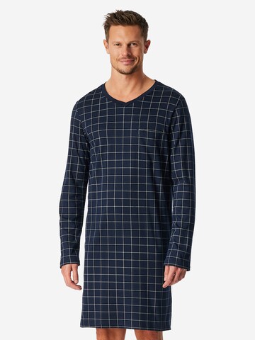 Pyjama long 'Fine Interlock' SCHIESSER en bleu