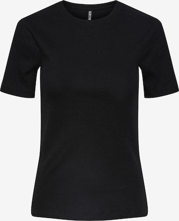 PIECES Shirt 'RUKA' in Zwart: voorkant