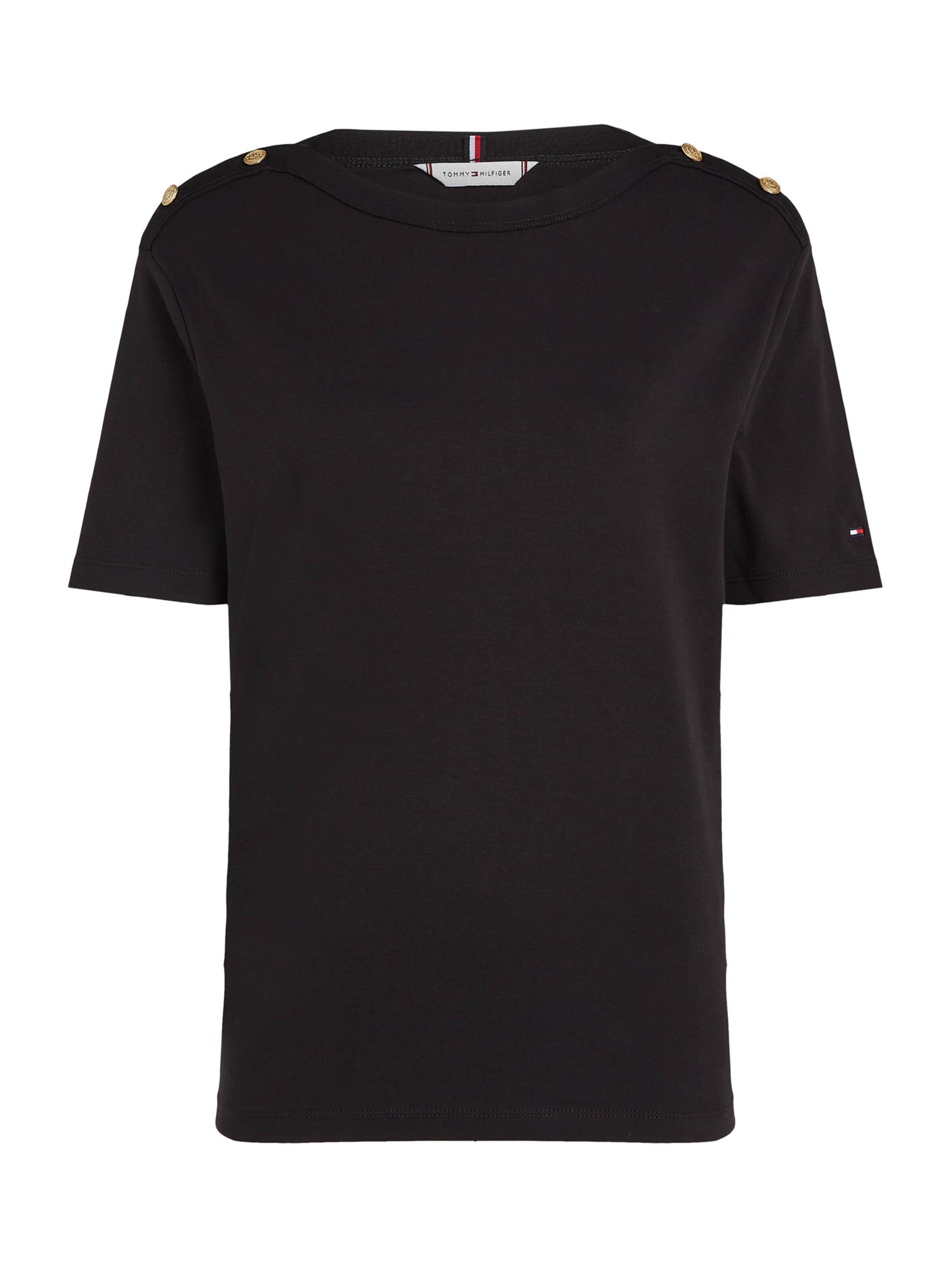 TOMMY HILFIGER Majica | črna barva: sprednja stran